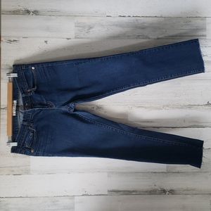 J Brand 912 ink dark wash denim blue jeans raw hems Size 29